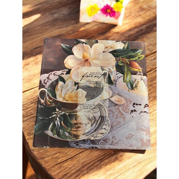 Nesting Boxes - Bob's Boxes Fine Art Set of 1 with lids "Forever Flowers" - Picture 5 of 7